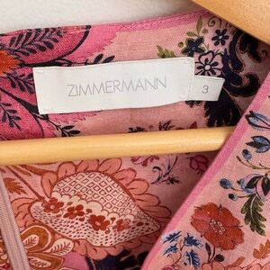 Zimmermann Floral Pink Dress